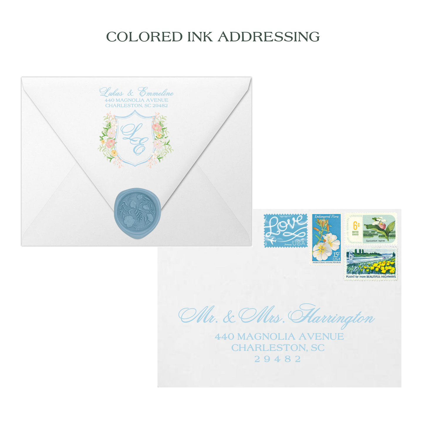 Blooming Crest Thank You Card