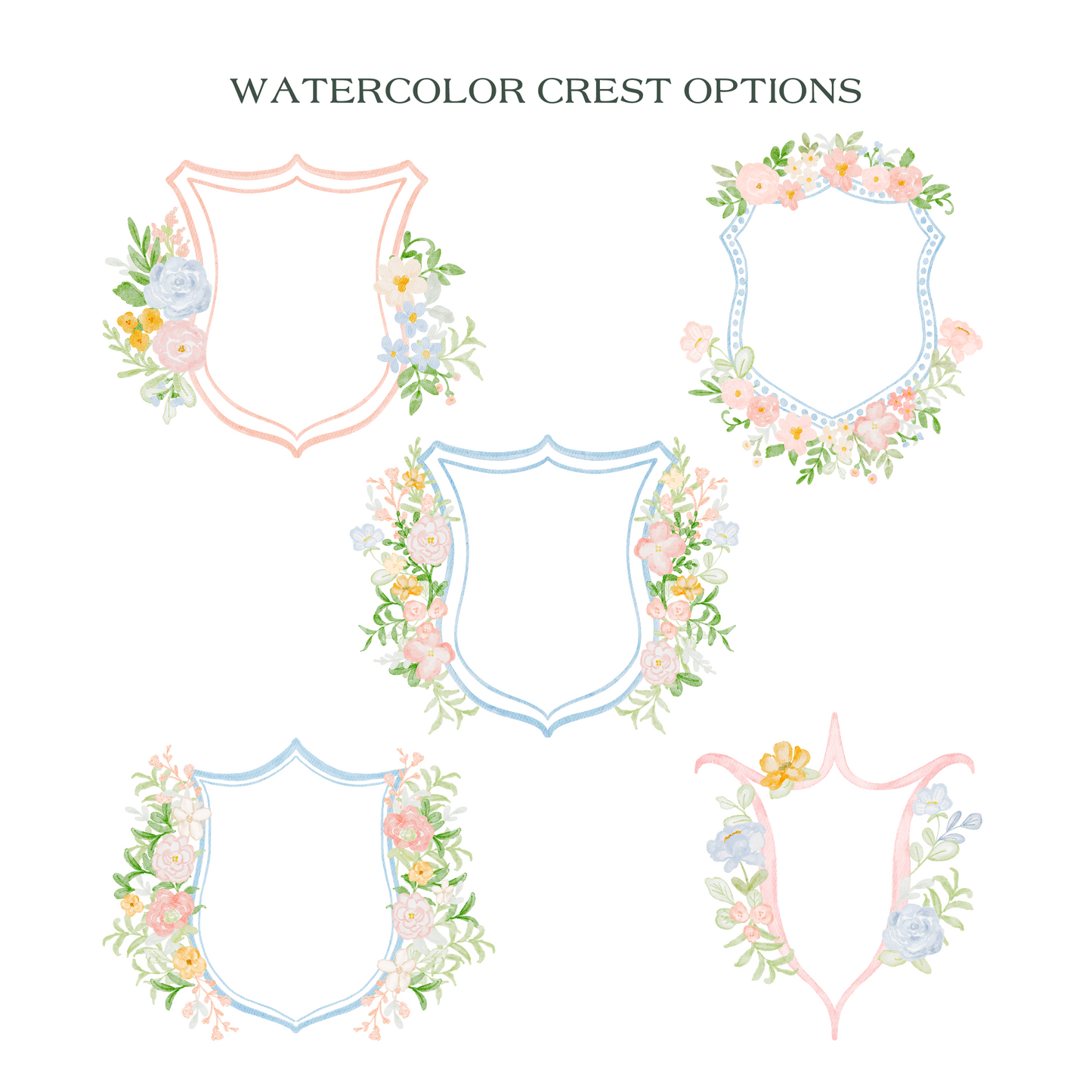 Blooming Crest Collection Envelope Liners
