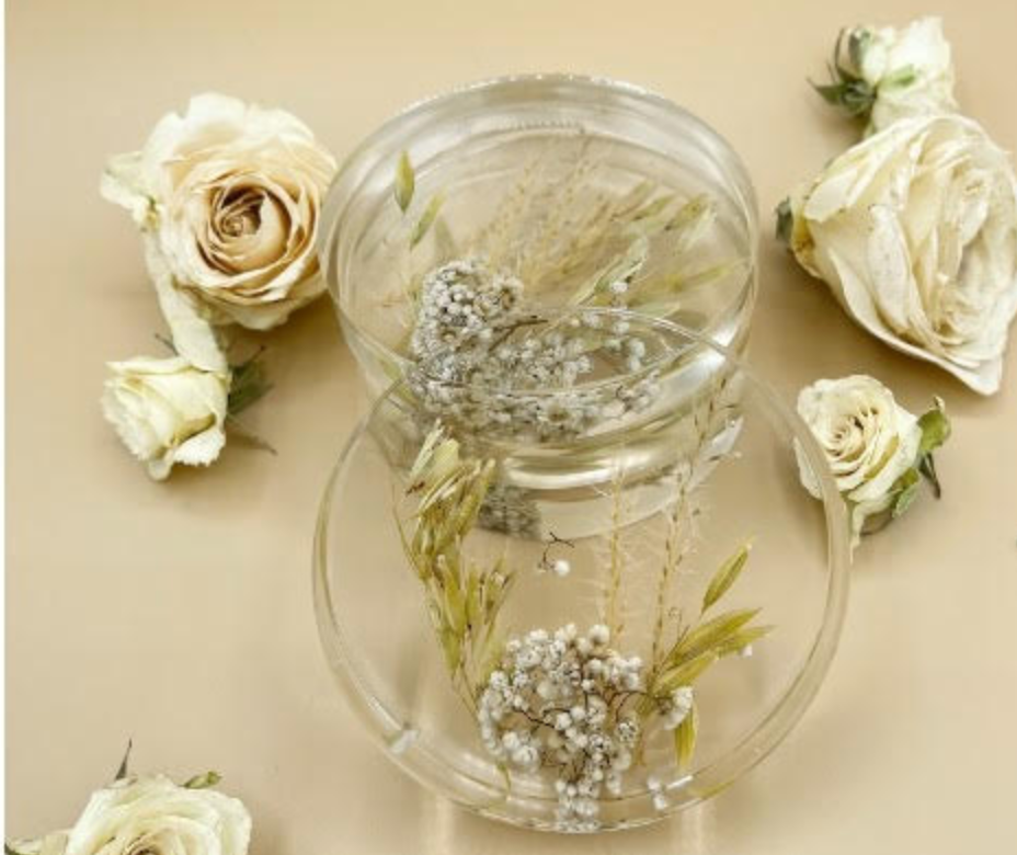 Pressed Floral Acrylic Place Cards for 12|17|23 Wedding