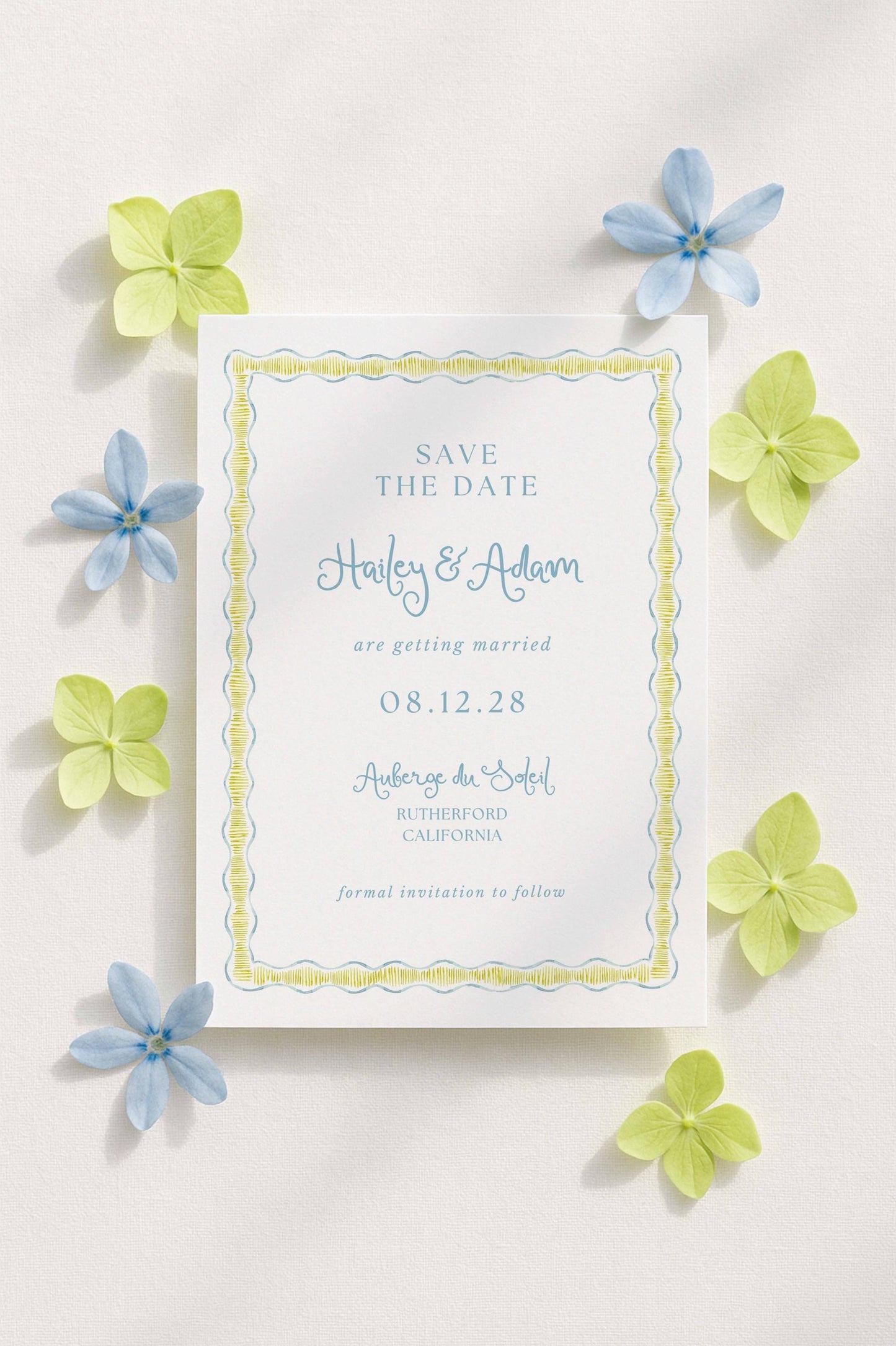 Fun Wavy Save the Date Template