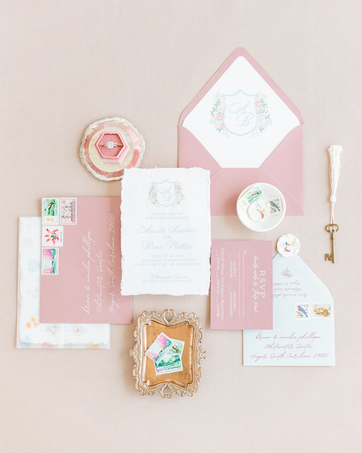 Blooming Crest Collection Envelope Liners
