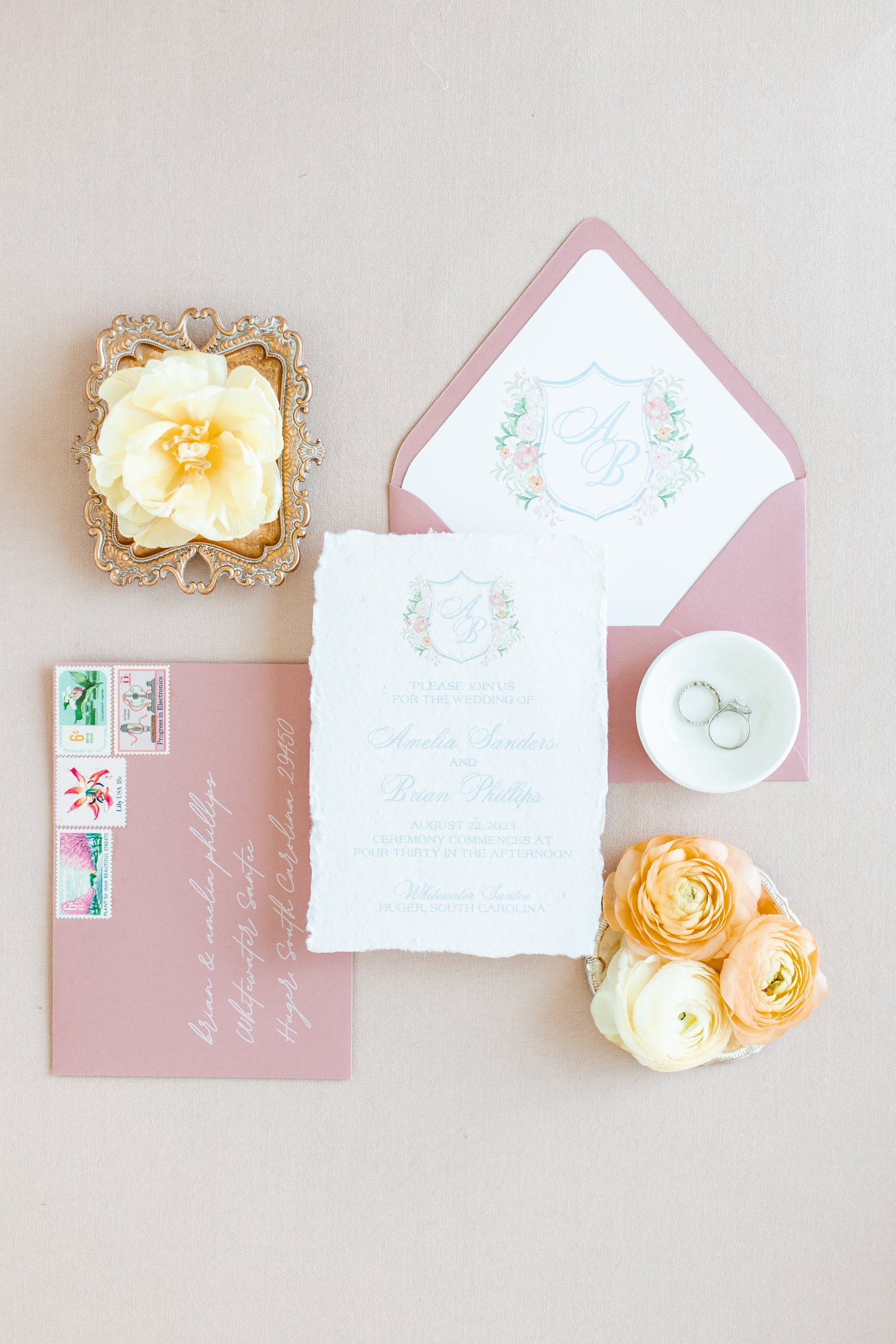 Blooming Crest Collection Envelope Liners