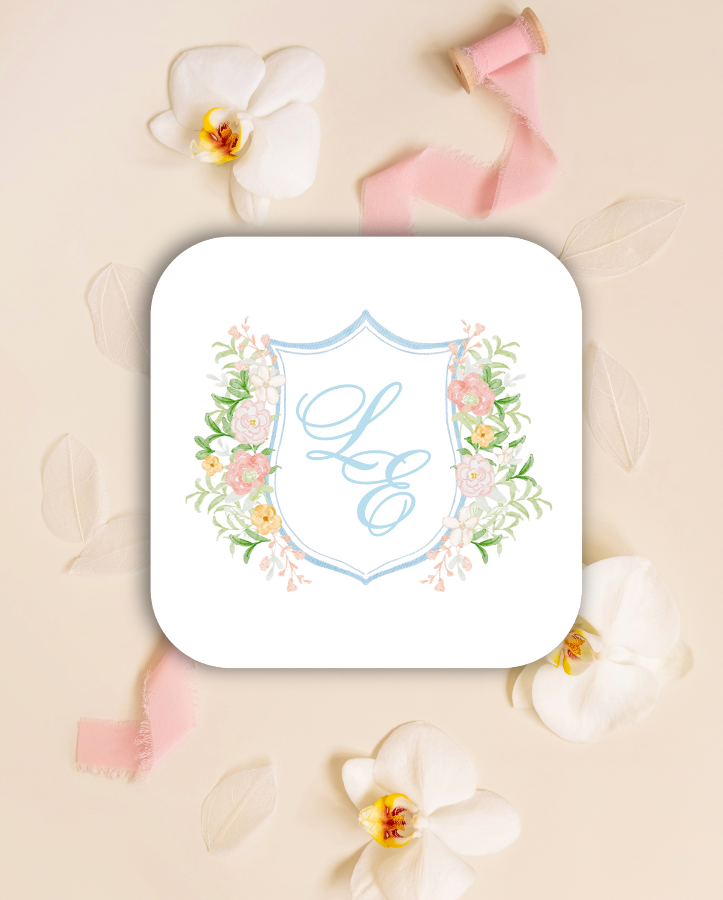 Blooming Crest Collection - Coasters