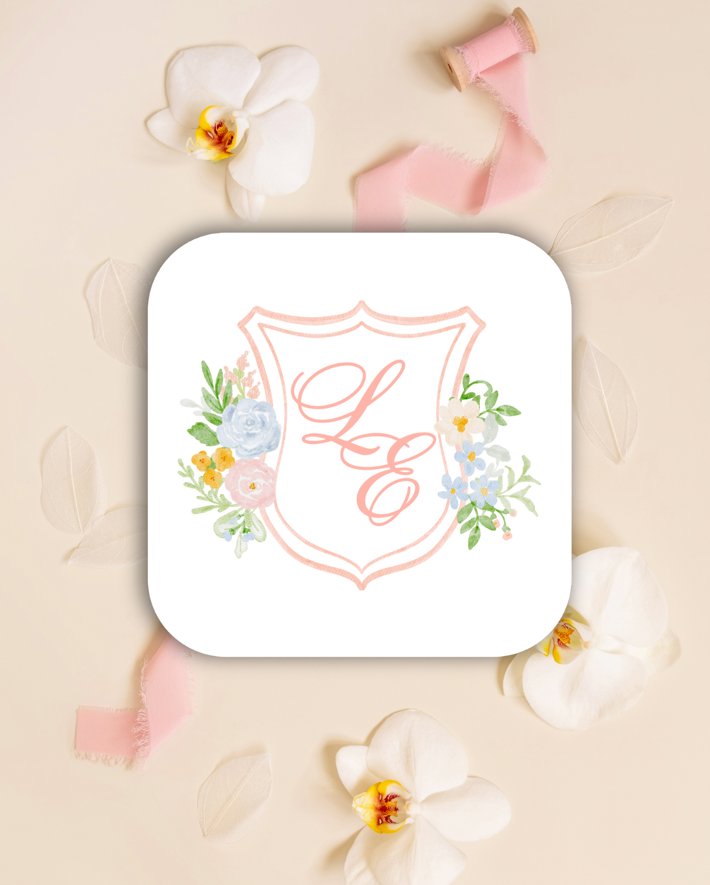 Blooming Crest Collection - Coasters
