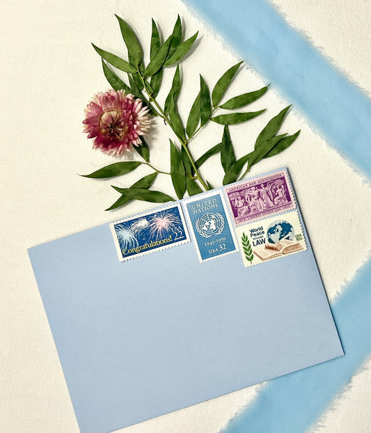 Law School Graduation Vintage Postage Stamps - Congrats on Passing the Bar Exam