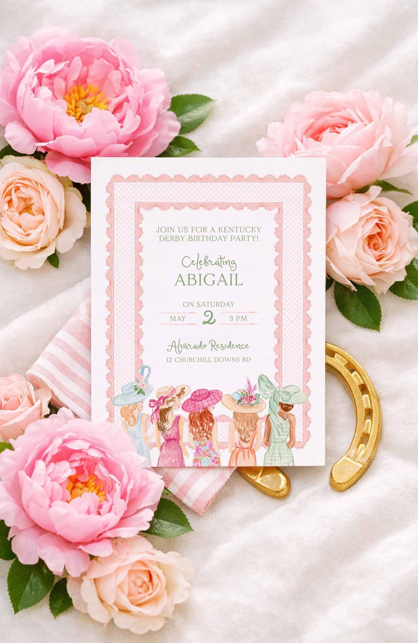 Kentucky Derby Birthday Invitation Template