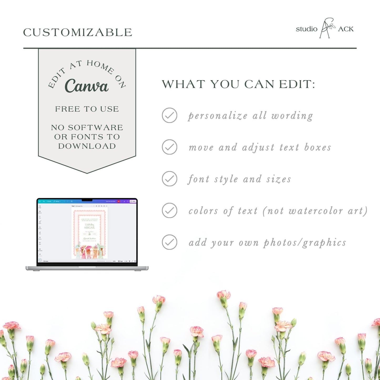 Kentucky Derby Birthday Invitation Template