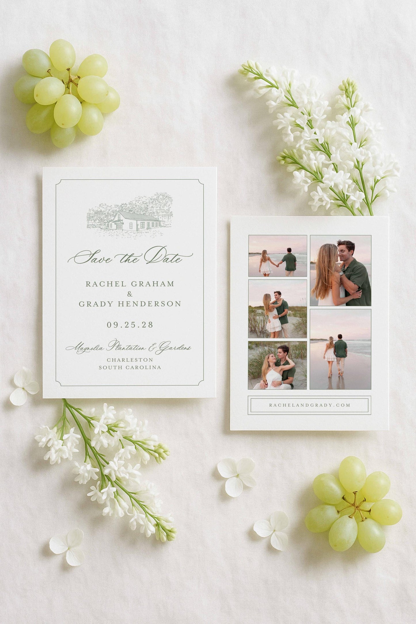 Magnolia Carriage House Save the Date Template