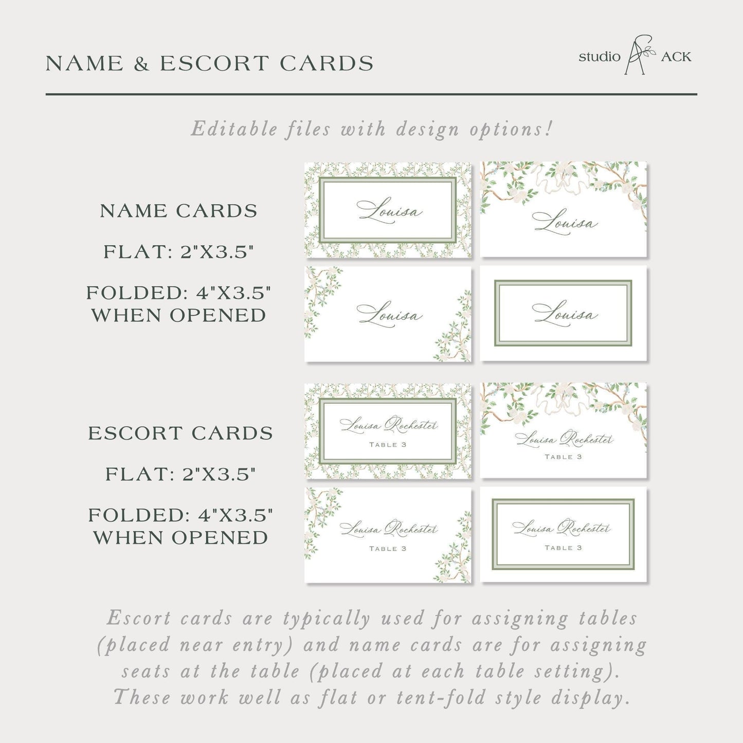 Neutral Chinoiserie Wedding Template Bundle