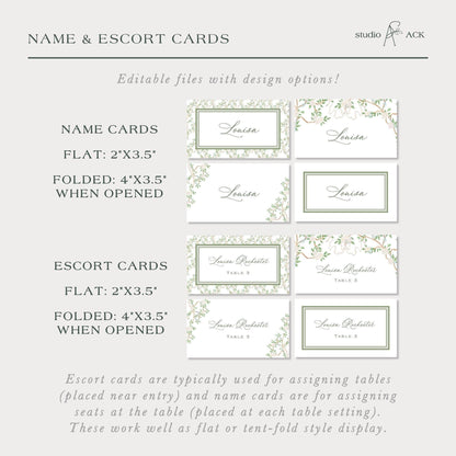 Neutral Chinoiserie Wedding Template Bundle