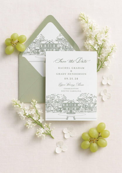 Legare Waring House Save the Date Template