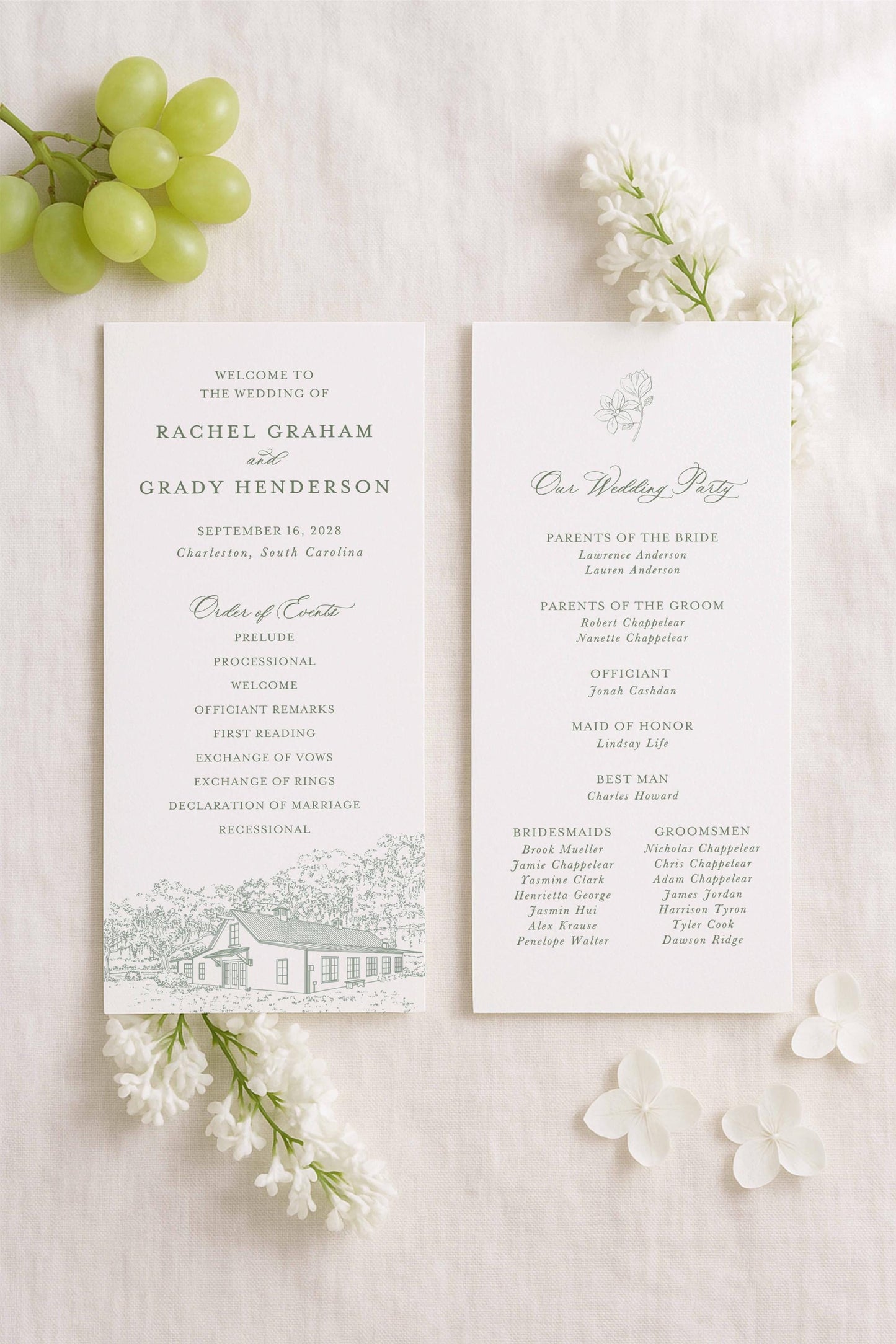 Magnolia Carriage House Wedding Template Bundle