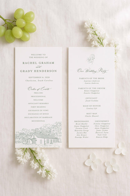 Magnolia Carriage House Wedding Template Bundle