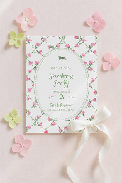 Preakness Party Invitation Template