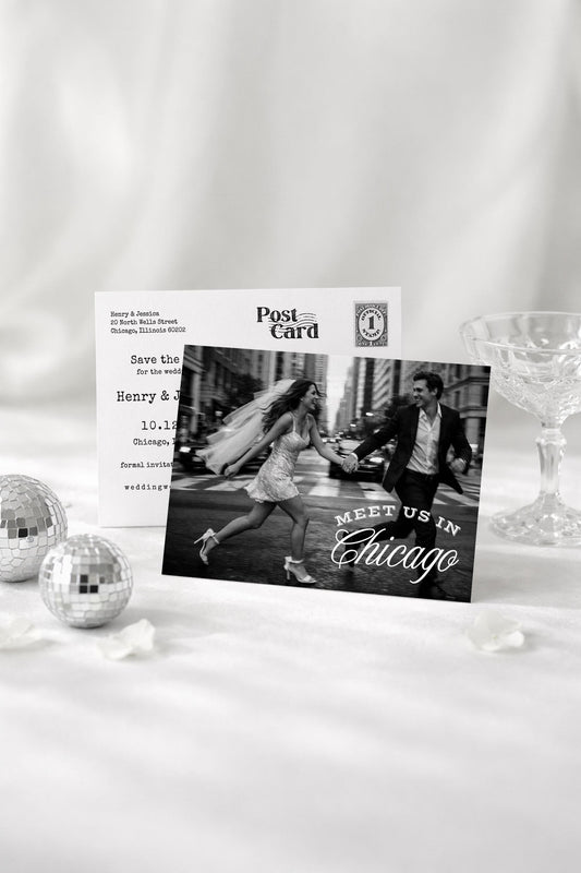 Vintage Minimalist Save the Date Template