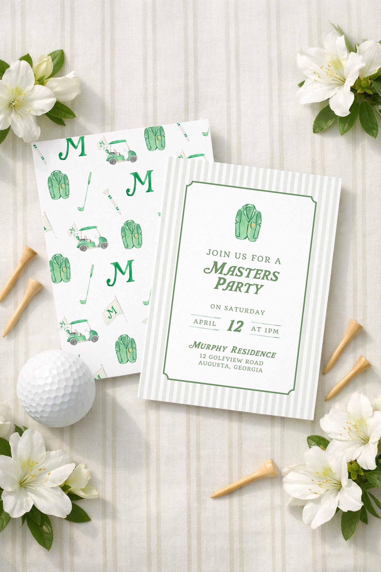Golf Party Invitation Template