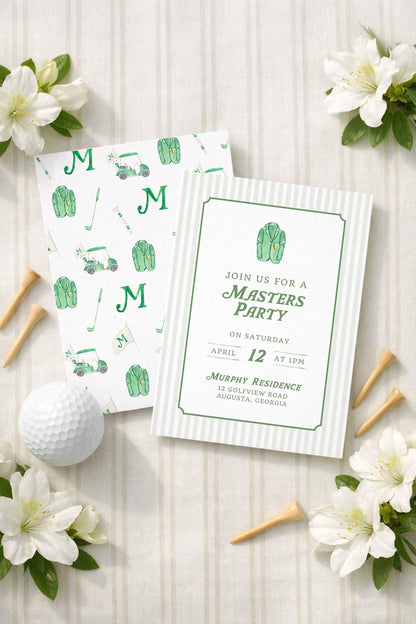 Golf Party Invitation Template