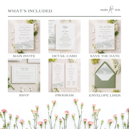 Magnolia Carriage House Wedding Template Bundle