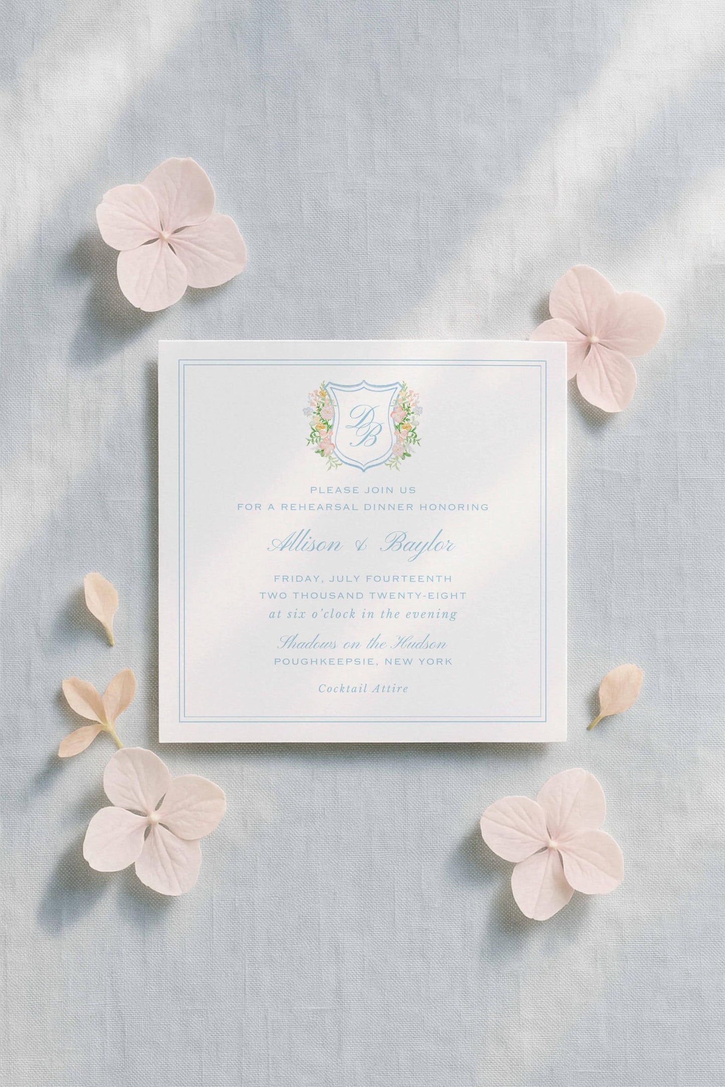 Colorful Floral Rehearsal Dinner Invitation