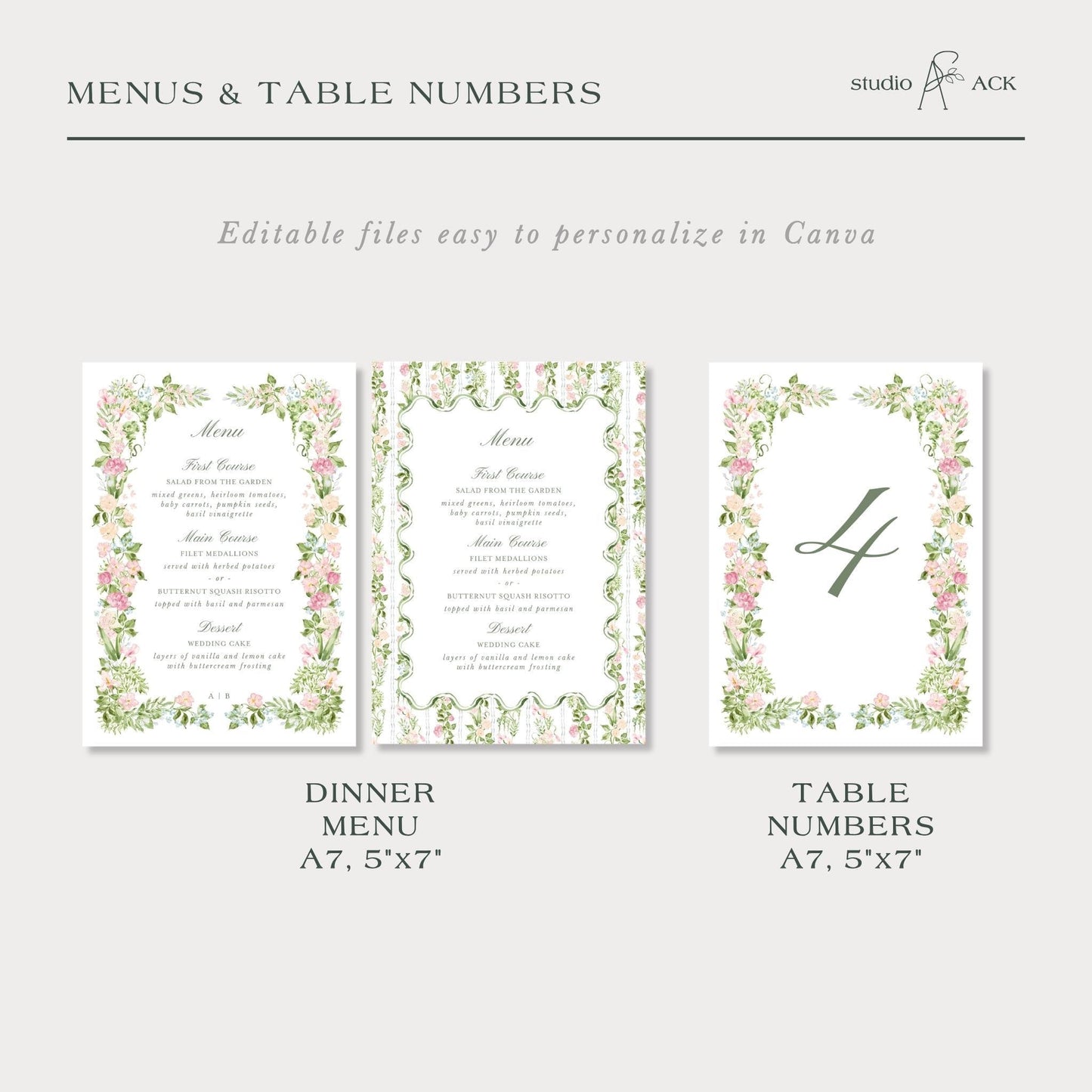 Floral Wedding Template Bundle
