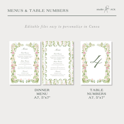 Floral Wedding Template Bundle