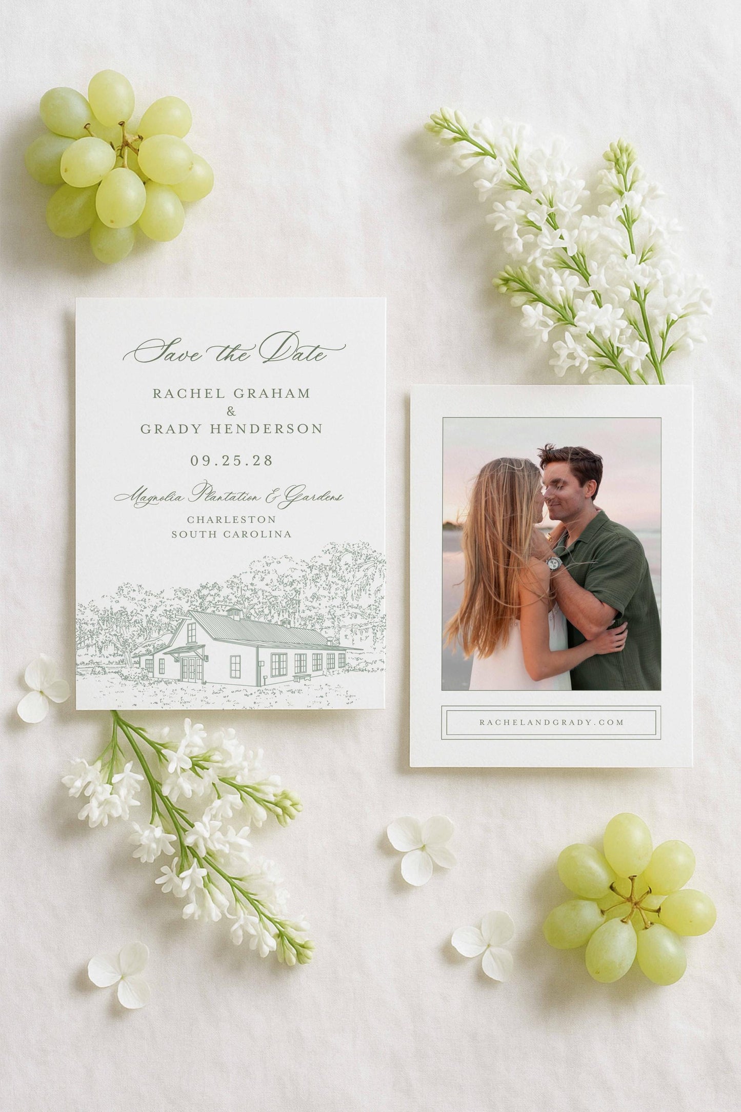 Magnolia Carriage House Save the Date Template