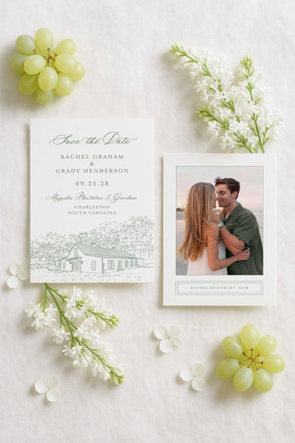 Magnolia Carriage House Save the Date Template