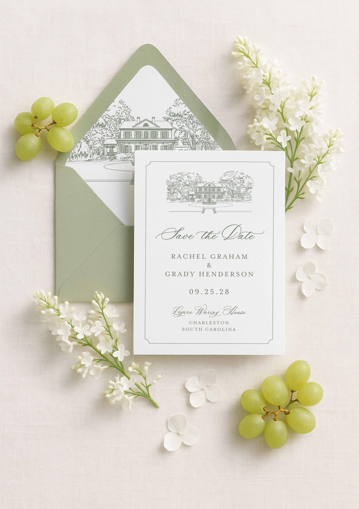 Legare Waring House Save the Date Template
