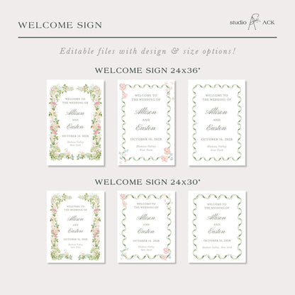 Floral Wedding Template Bundle
