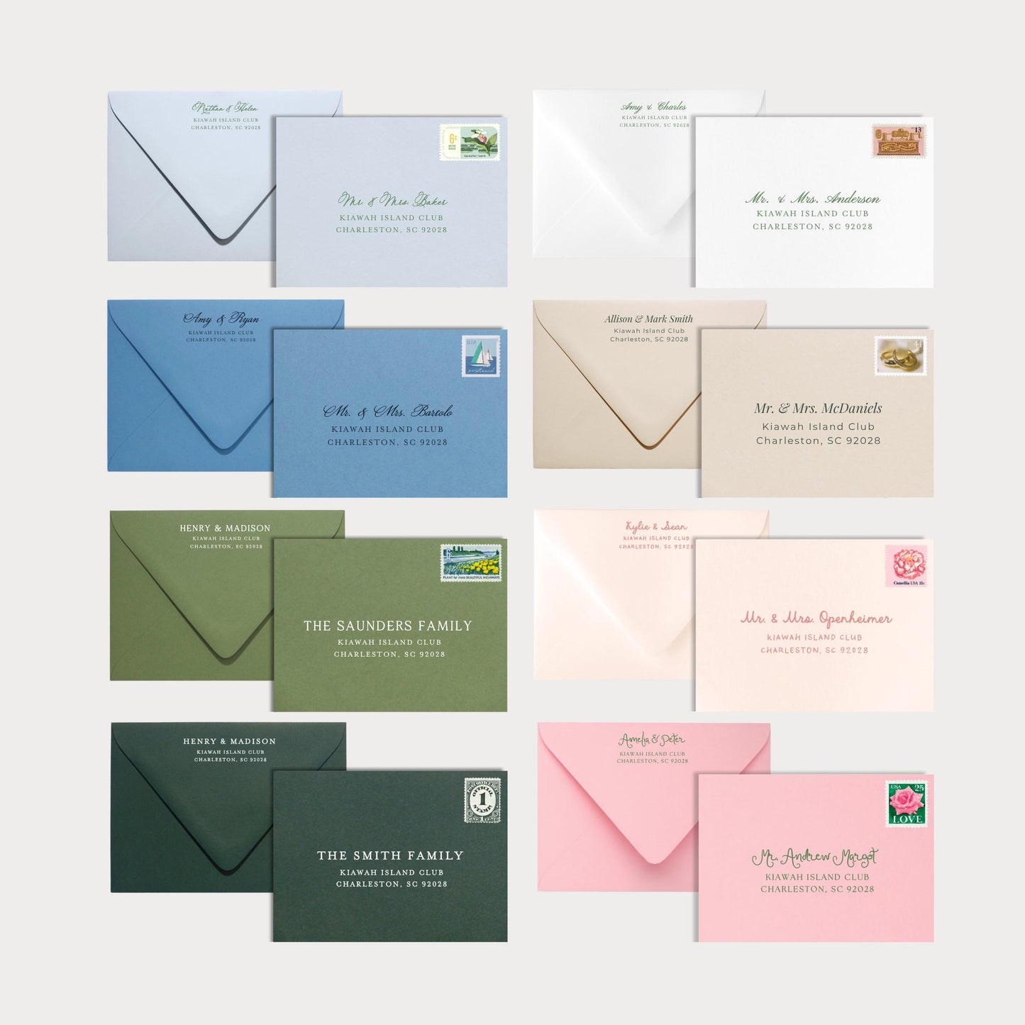 Envelope Addressing ADD-ON | Professional Printing | Printed Return or Variable Guest Addresses | Printing on studioACK Envelopes