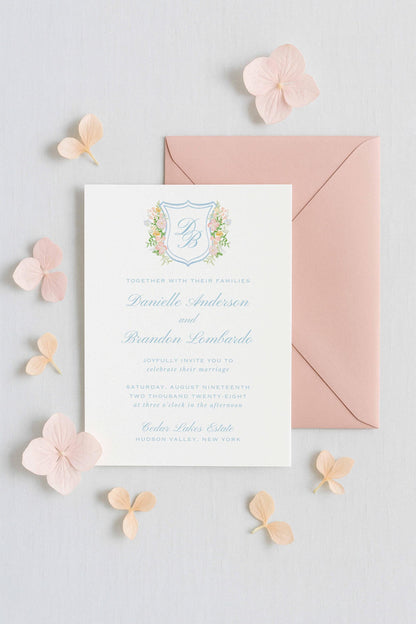 Colorful Floral Wedding Invitation Suite Template