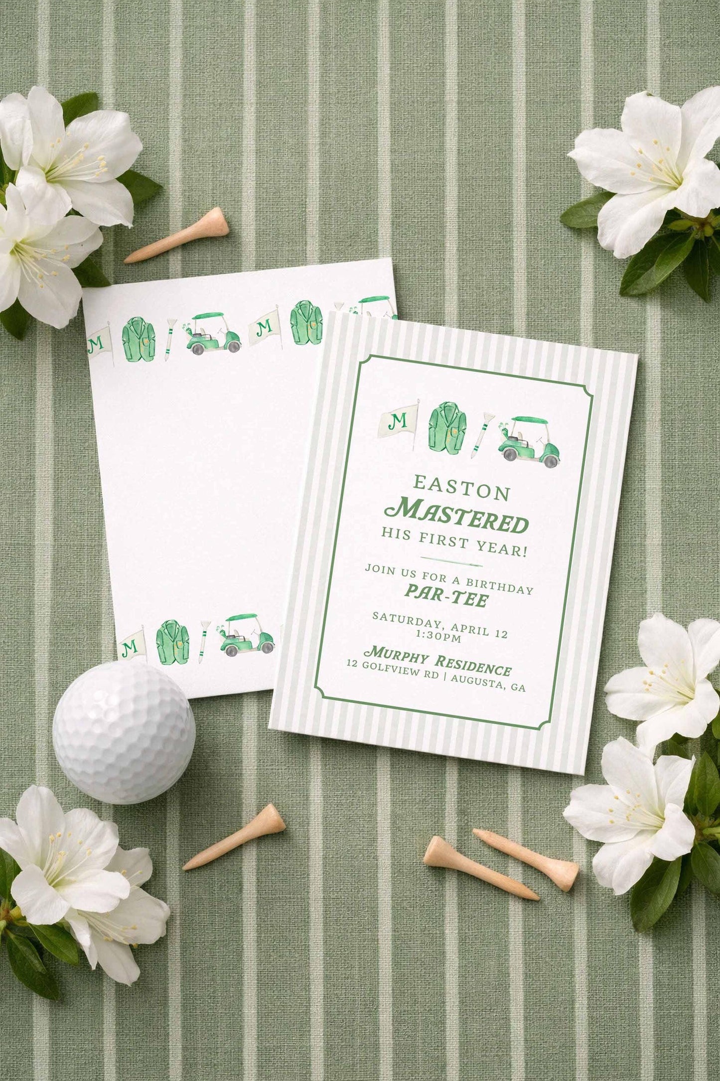 Golf Birthday Invitation Template
