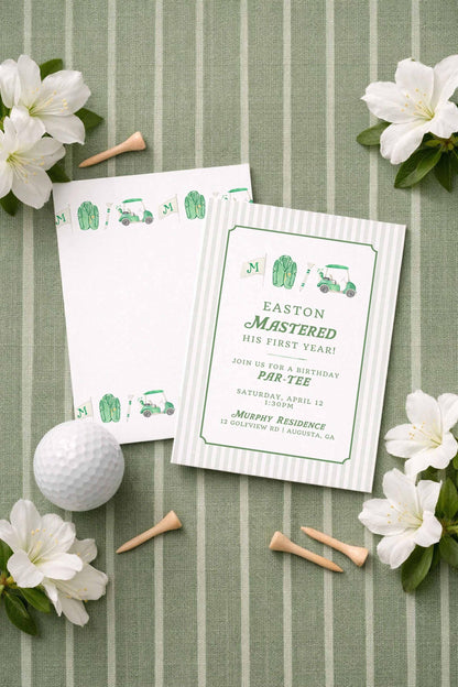Golf Birthday Invitation Template