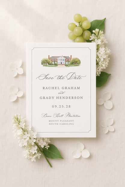 Boone Hall Save the Date Template