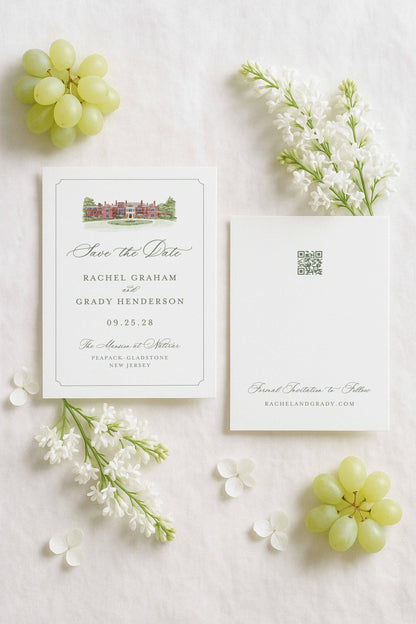 Mansion at Natirar Save the Date Template