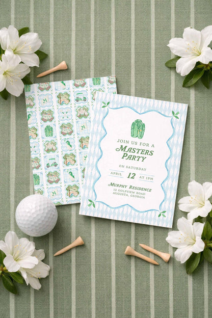 Golf Party Invitation Template