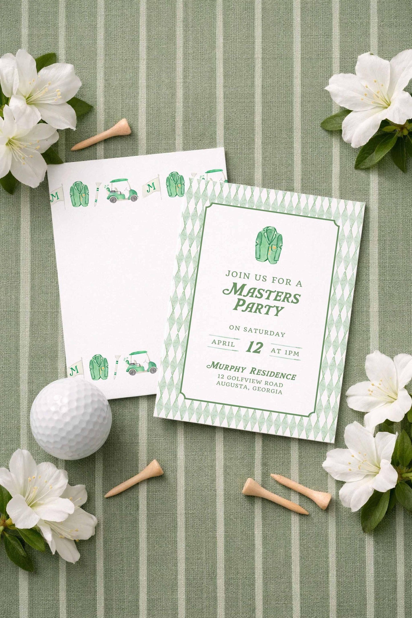 Golf Party Invitation Template