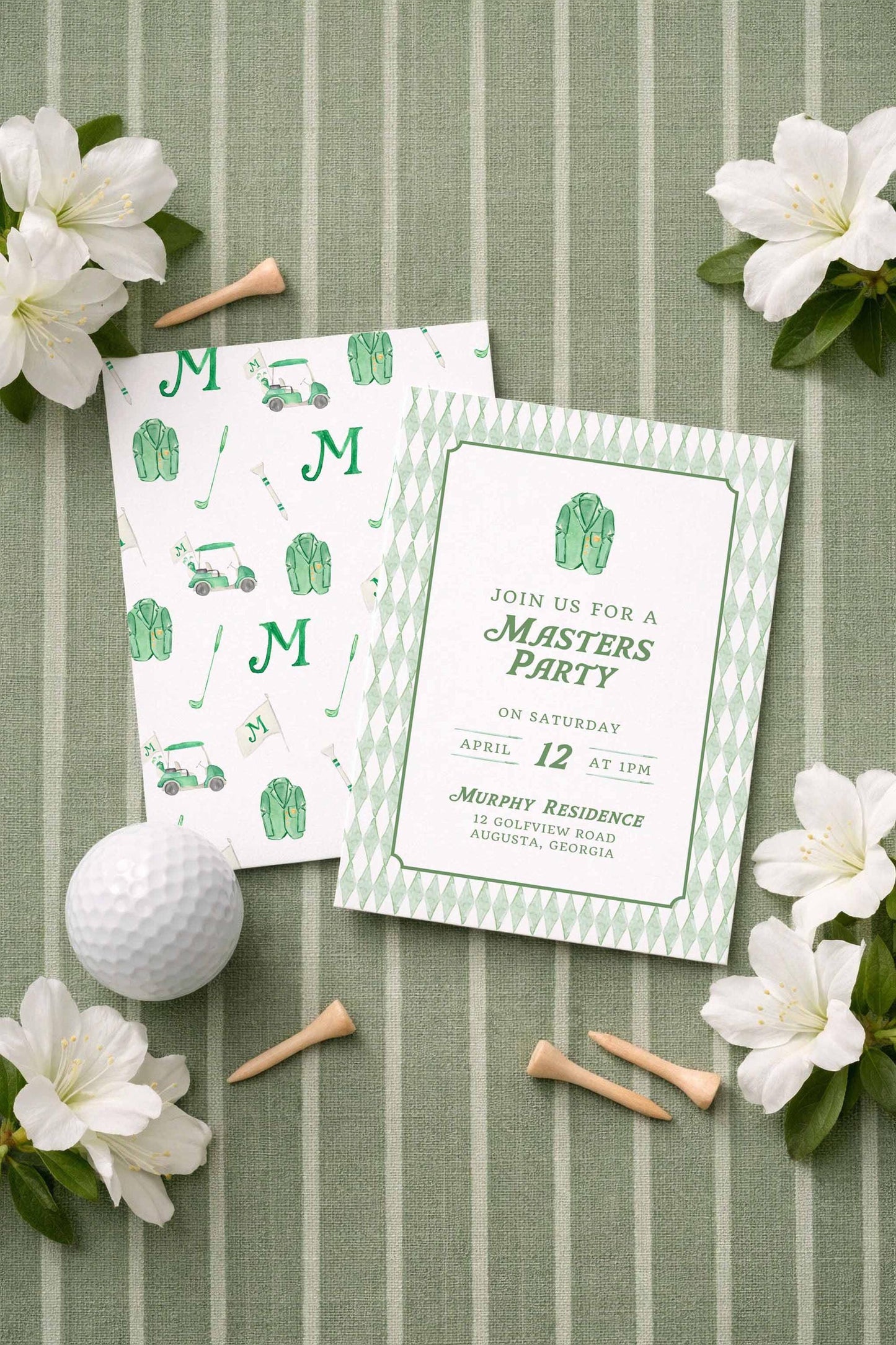 Golf Party Invitation Template