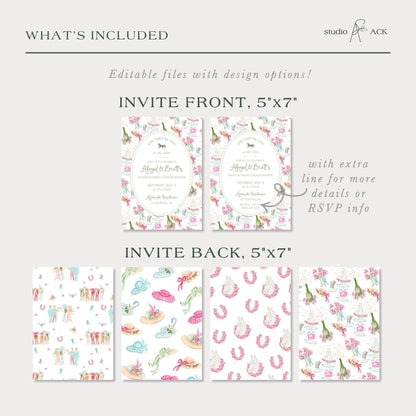 Kentucky Derby Engagement Party Invitation Template