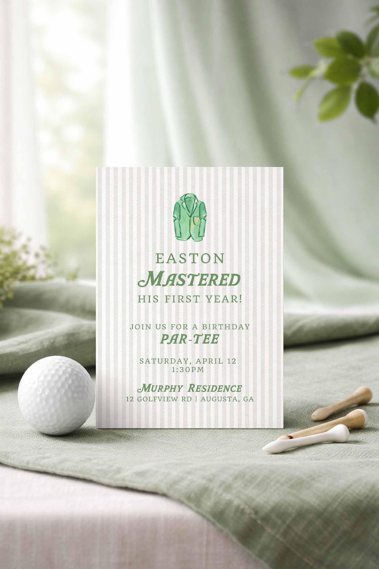 Golf Birthday Invitation Template