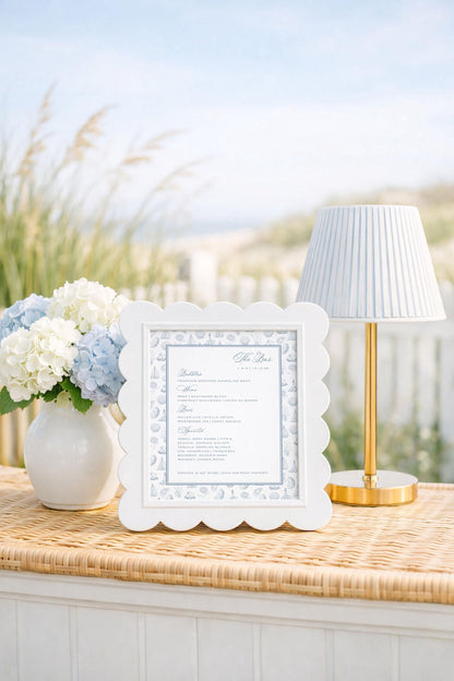 Coastal Toile Wedding Template Bundle