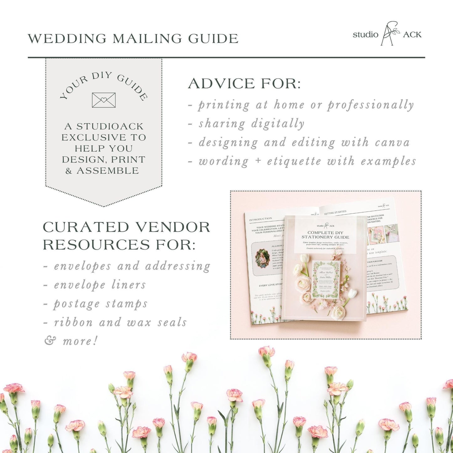 Colorful Floral Wedding Bar Menu Template