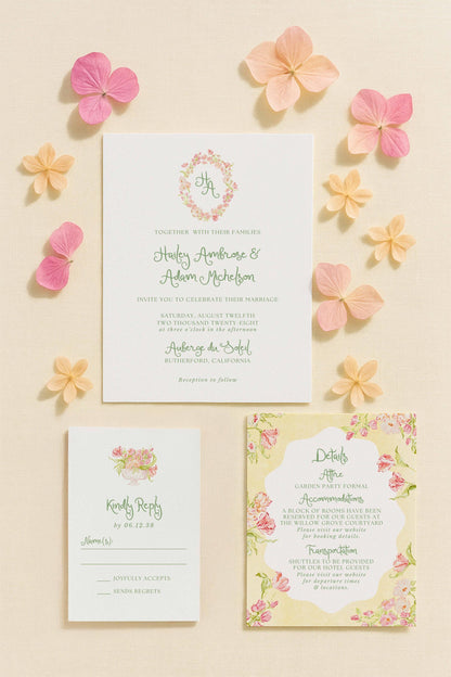 Whimsical Garden Wedding Template Bundle