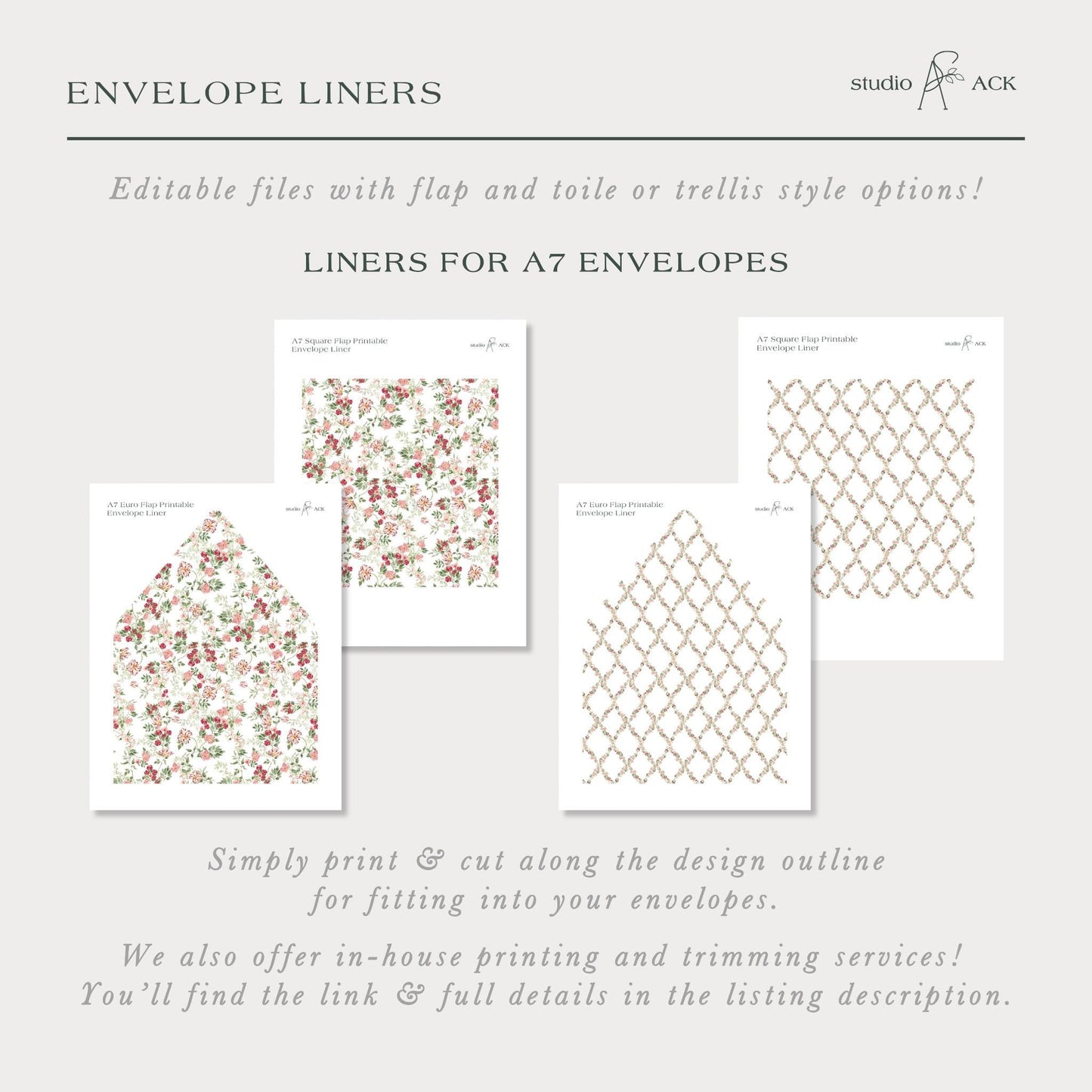 Dusty Pink Floral Wedding Template Bundle