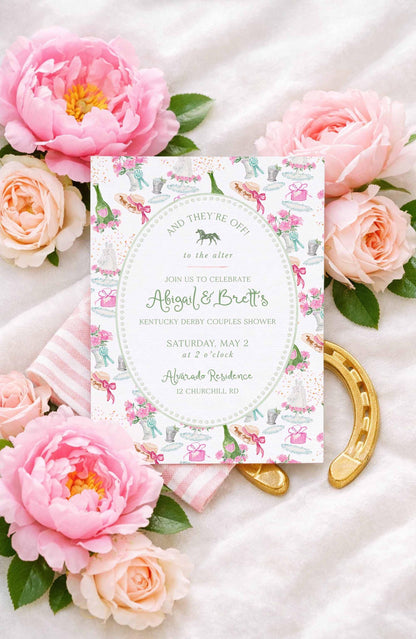 Kentucky Derby Engagement Party Invitation Template
