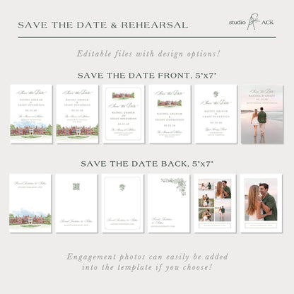 Mansion at Natirar Save the Date Template