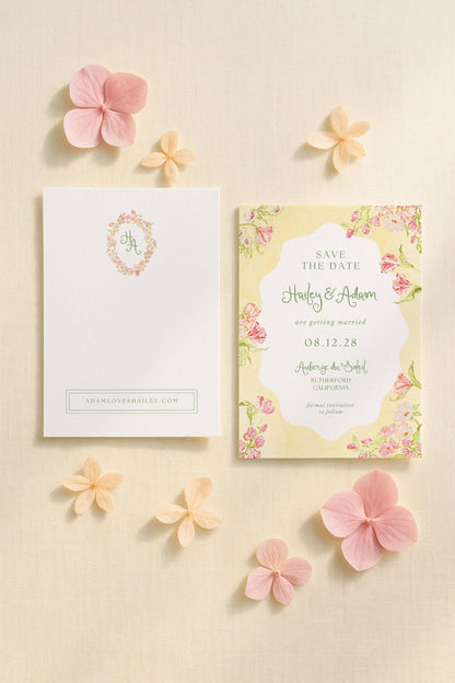 Whimsical Garden Save the Date Template