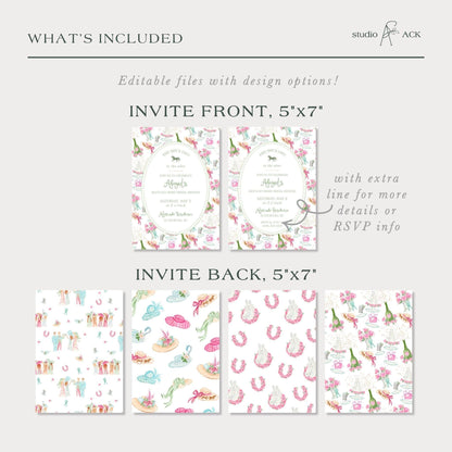 Kentucky Derby Bridal Shower Invitation Template