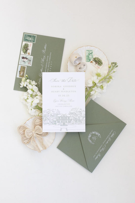 Legare Waring House Save the Date Template