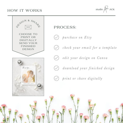 Vintage Minimalist Thank You Card Template
